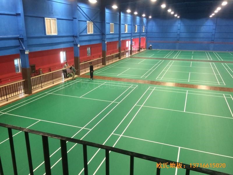 北京蓮石羽羽毛球俱樂部運動地板鋪設案例1