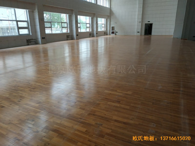 寧夏銀川試驗中學(xué)舞臺運動木地板施工案例